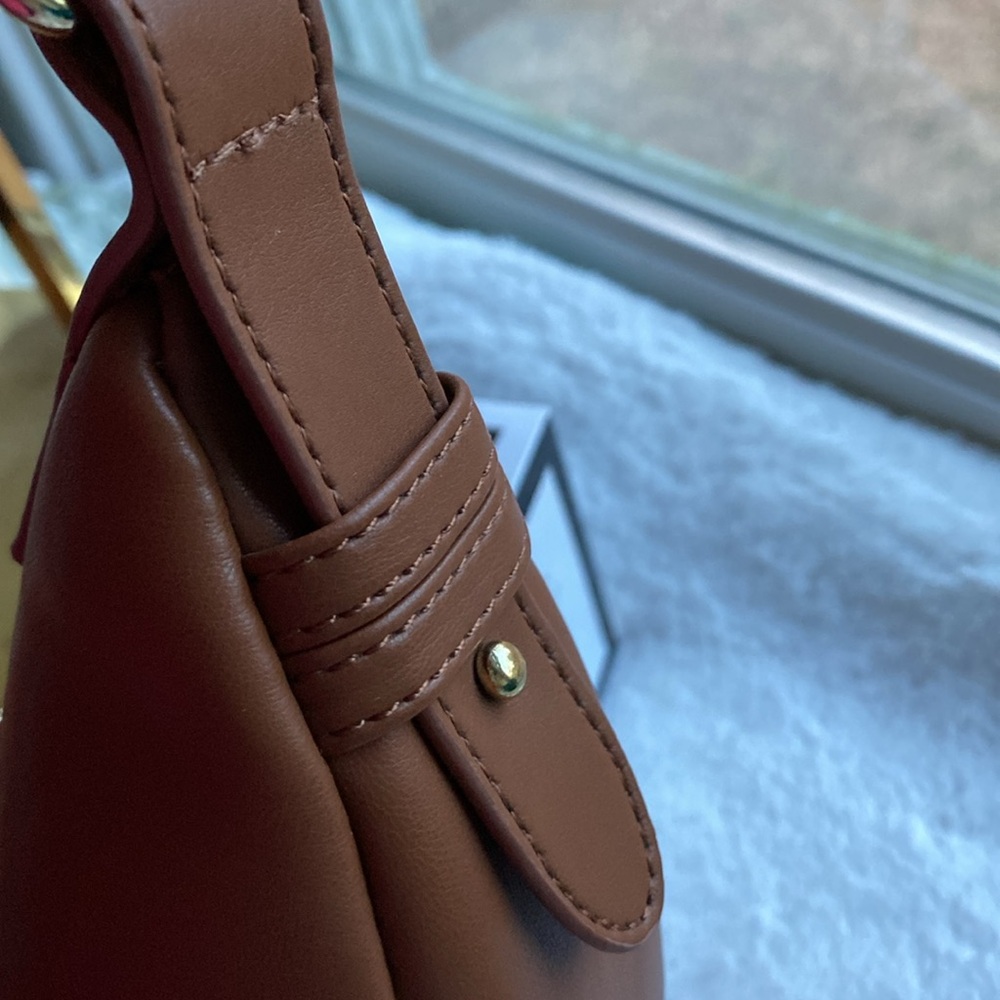 Jules Kae NWT Rare Zola Vegan Leather Bag in Cognac - sold out online!!! - Picture 10 of 13